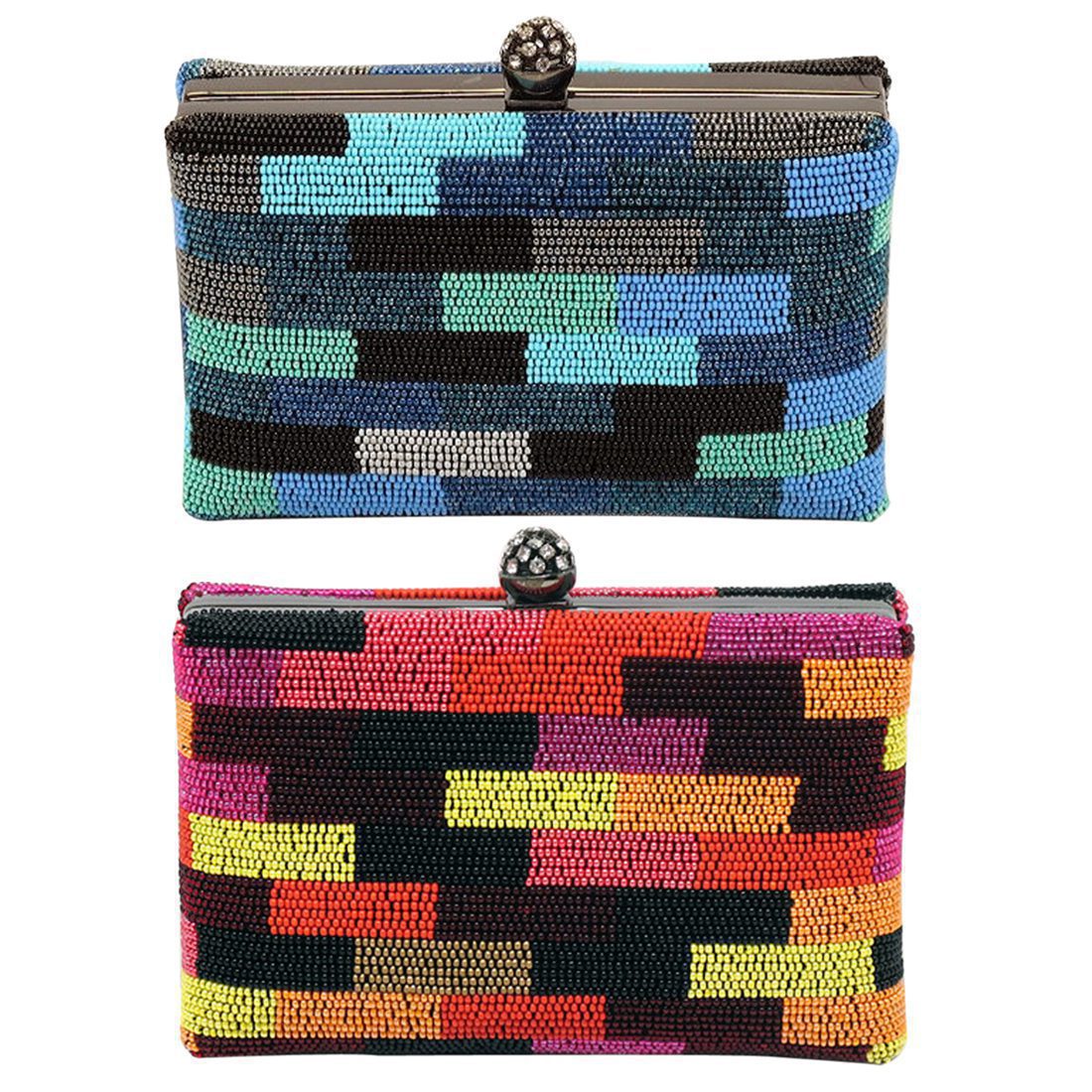 Color Block Box Clutch - Image 2