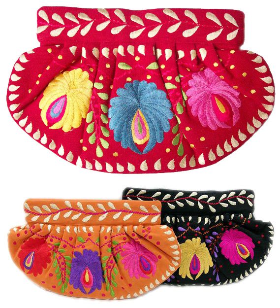 Exotic Multi Flowers Clutch - Image 3