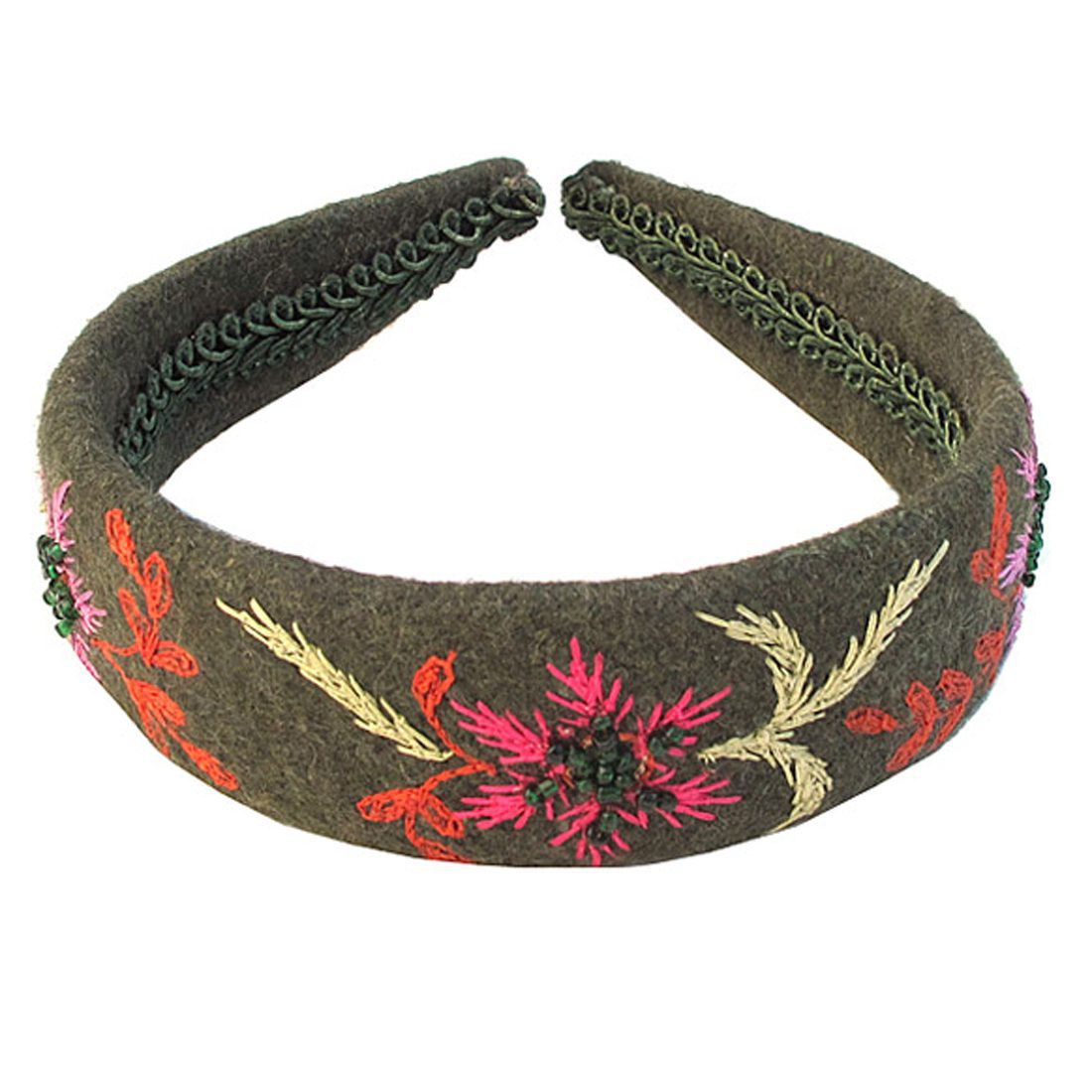 Wool Floral Wide Head Band - Image 2