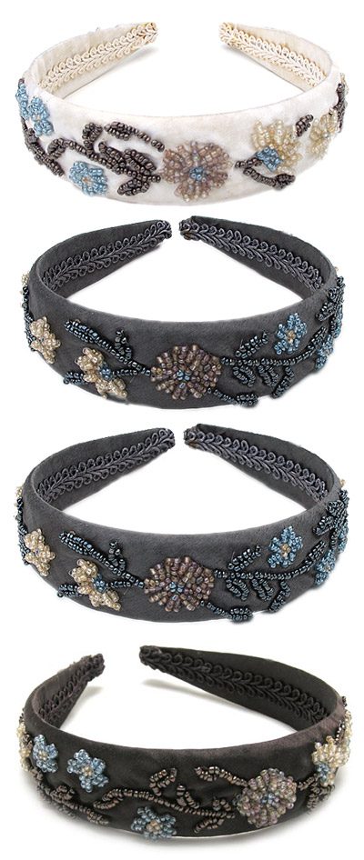 Beaded Flowers Head Band - Image 5