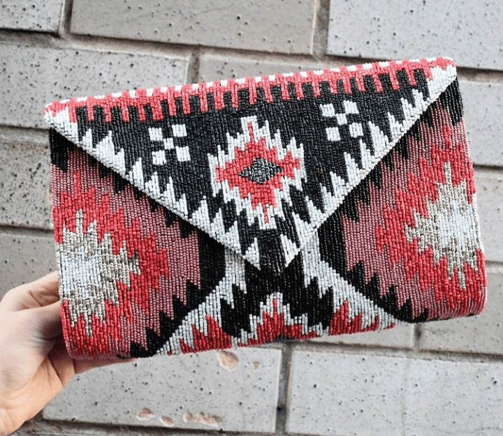 Navajo Print Oversized Envelope Clutch