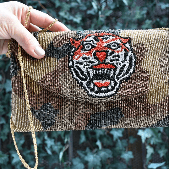 Camo Tiger Envelope Clutch
