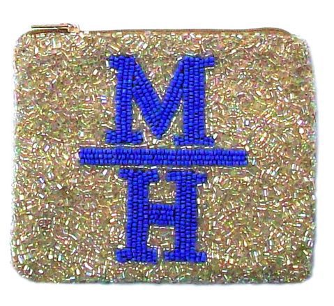 Stacked Monogram Coin Purse