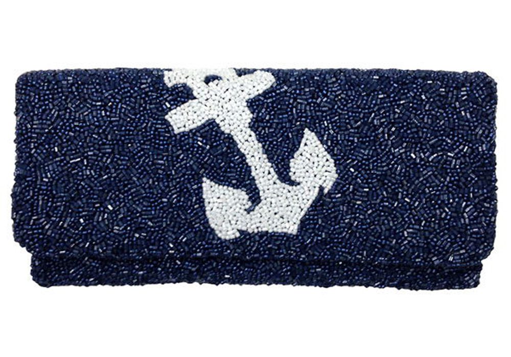 Anchor Fold Over Clutch