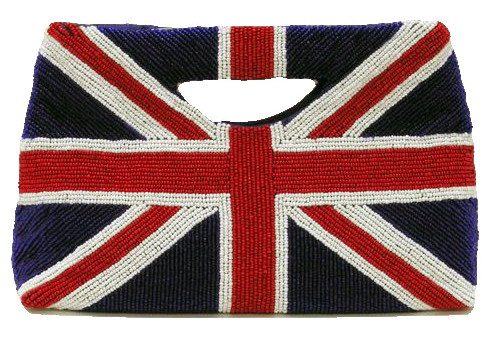 UK Flag Beaded Tote