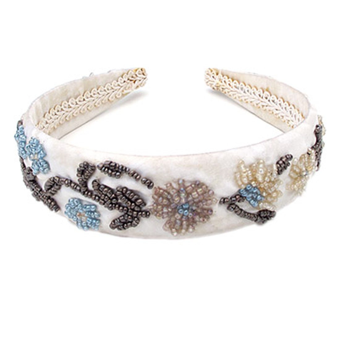 Beaded Flowers Head Band