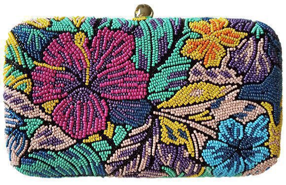 Exotic Flower Box Clutch