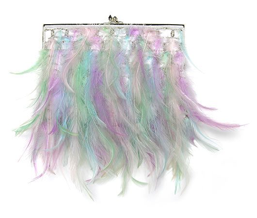 Feather Clutch