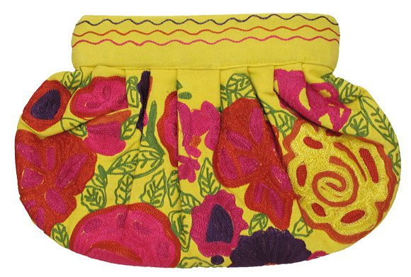 Clutch Floral Embroidery