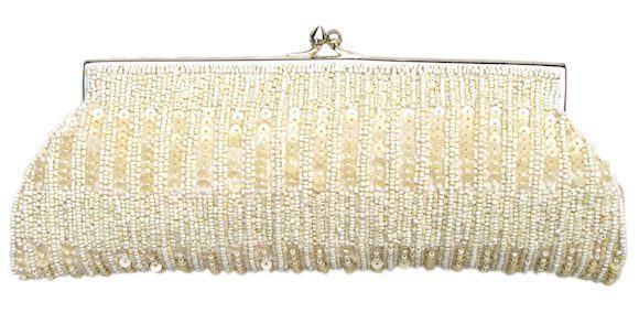 Sequin & Beads Envelope Clutch