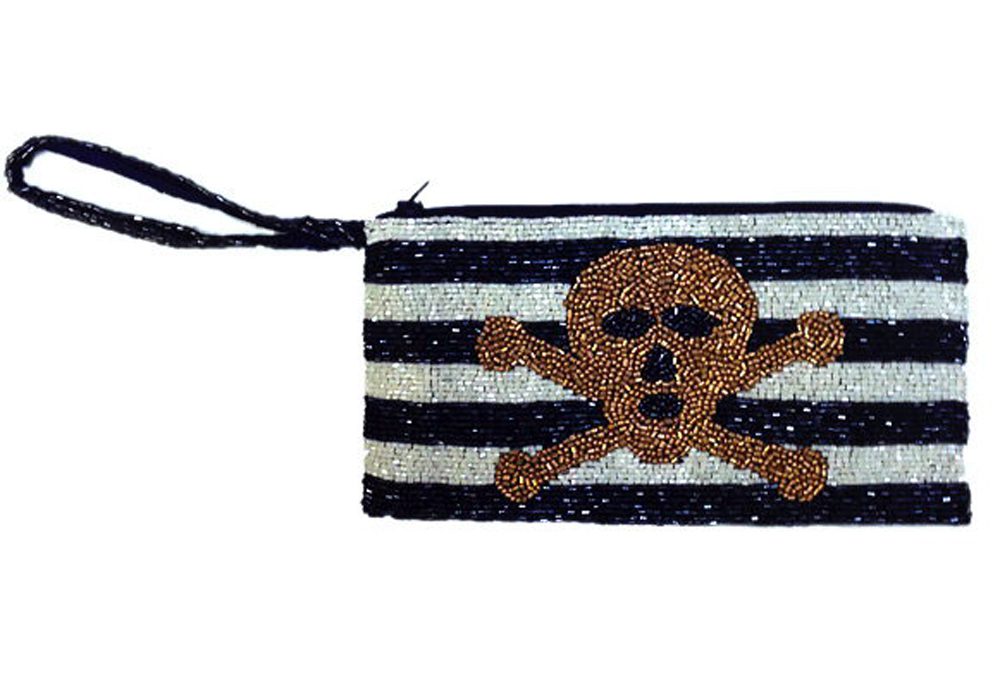 Stripes and Skull Wristlet - Image 3