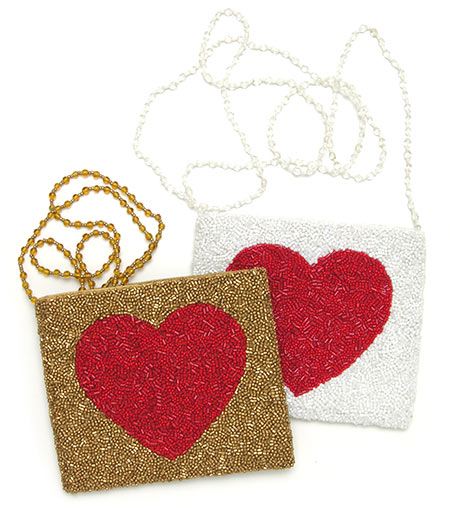 Cross Body with Heart Motif