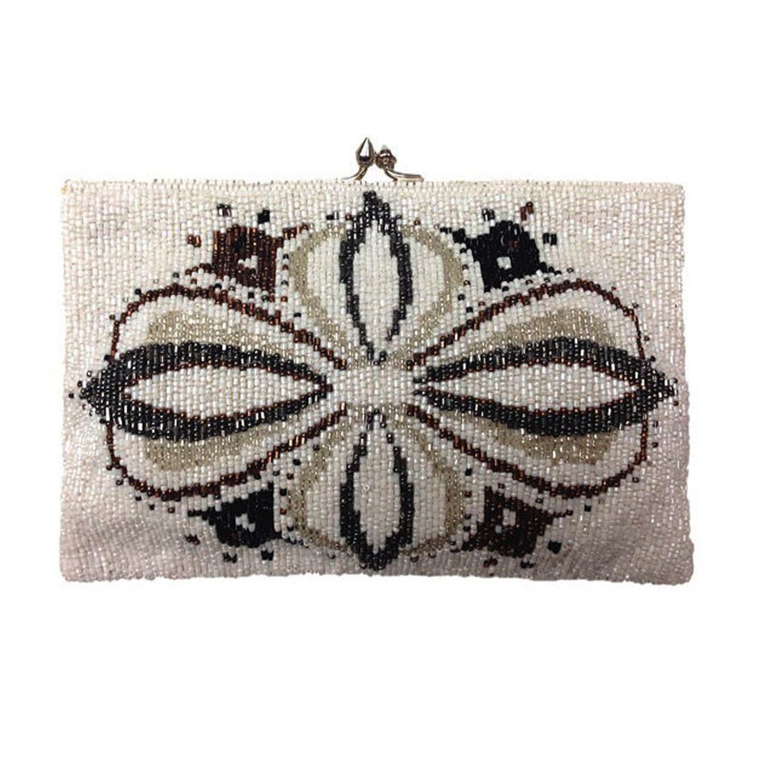 Beaded Motif Rectangle Clutch - Image 2