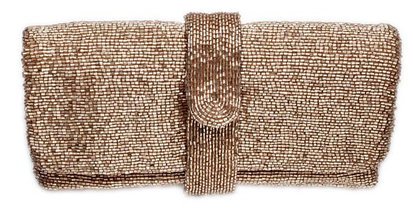 Swirl Beaded Belt Clutch