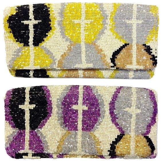 Fold Over Clutch Ikat Pattern - Image 2