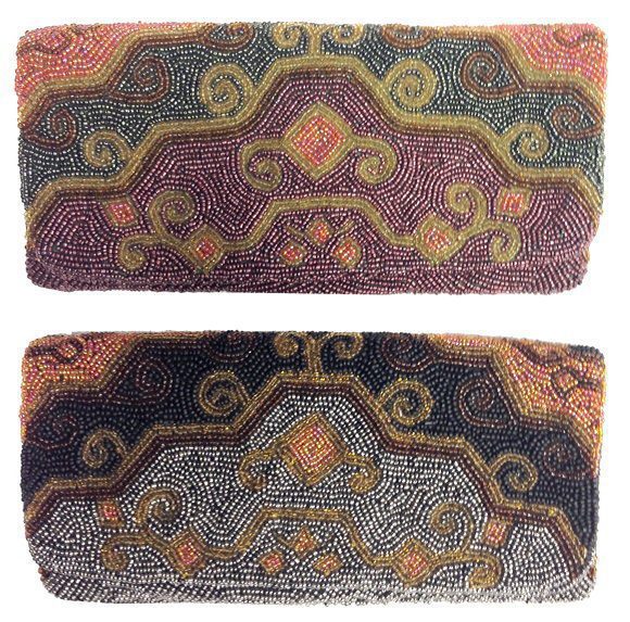 Fold Over Clutch Tribal Pattern - Image 2