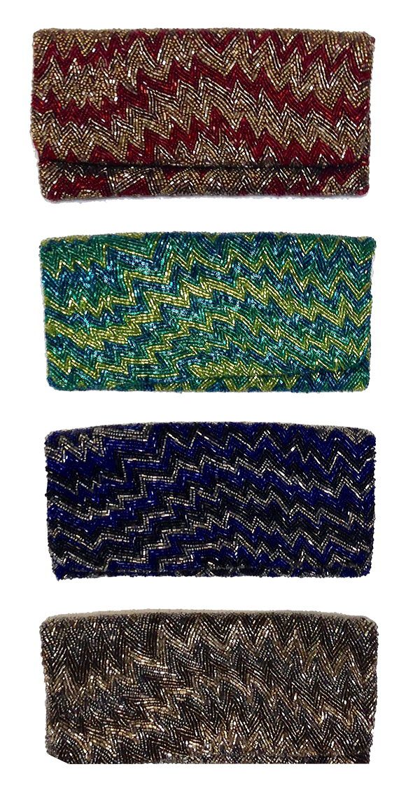 Fold Over Clutch Irregular Zigzag - Image 5