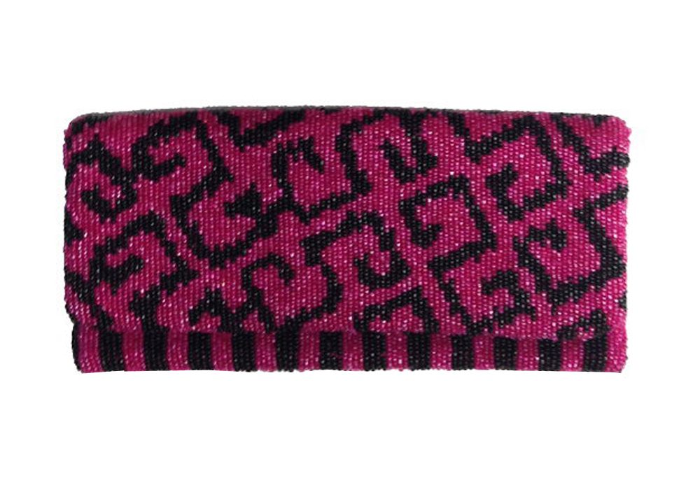 Fold Over Clutch Geometric Pattern - Image 2