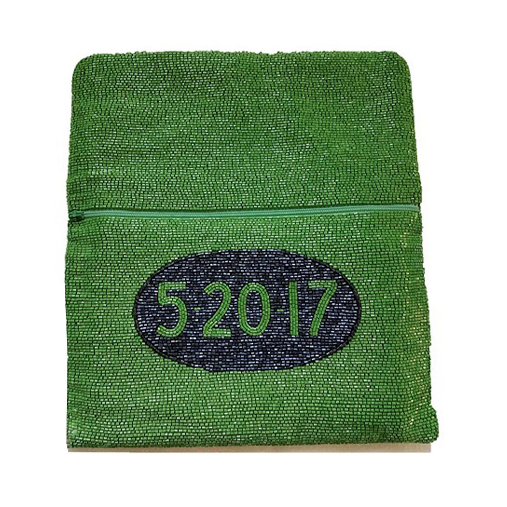 Raised Anchor, Monogram+Date Large Clutch - Image 3