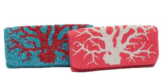 Coral Reef Fold Over Clutch