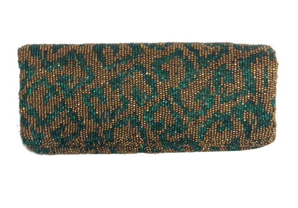 Fold Over Clutch Geometric Pattern