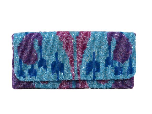 Fold Over Ikat Beaded Pattern