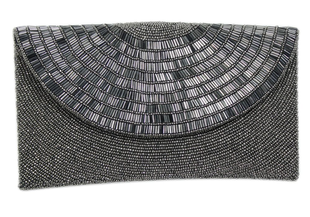 Round Flap Art Deco Clutch