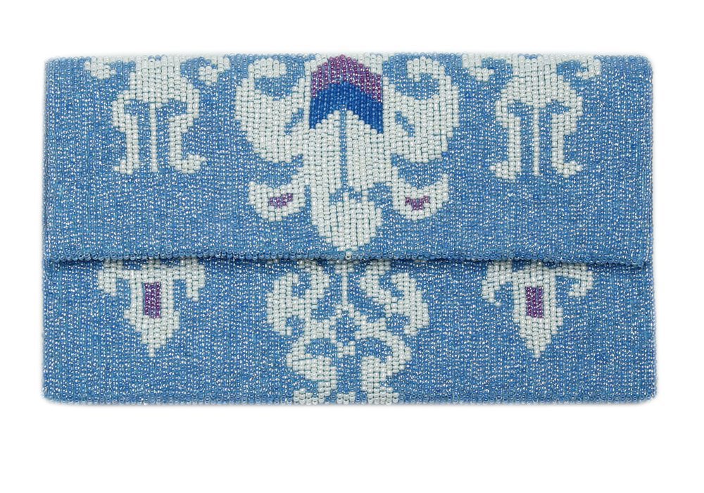 Flap Clutch Ikat Pattern