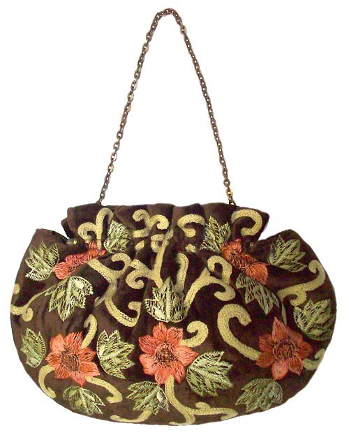 Velvet Floral Purse