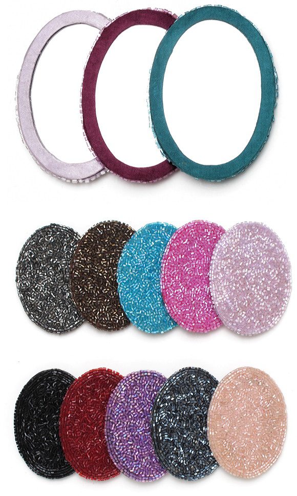 Beaded Mirror in a Little Sac