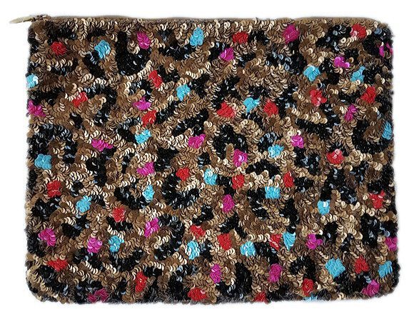 IPad Case Sequin Leopard