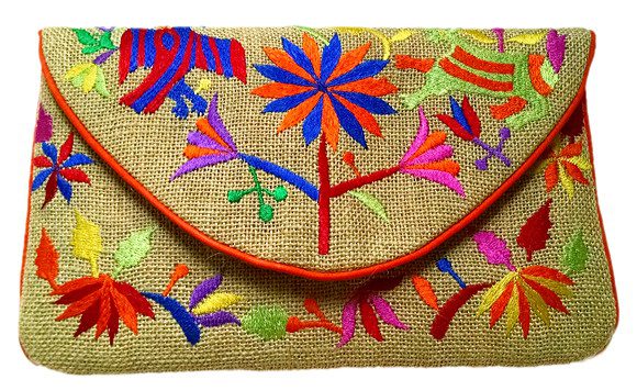 Jute Tribal Embroidery Clutch