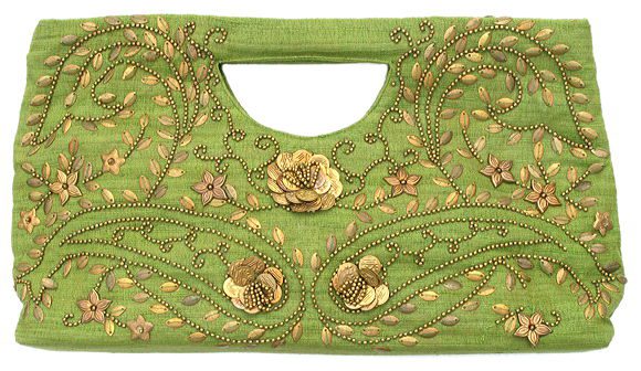 Burlap Coind Medium Tote