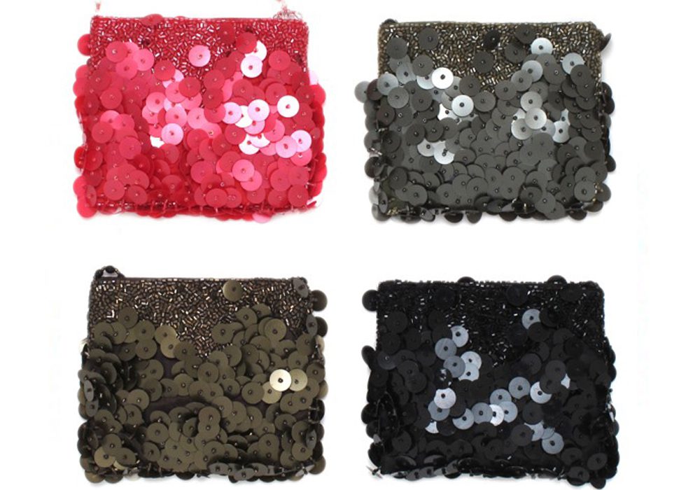 Crossbody Large Round Sequins Pouch - Image 2