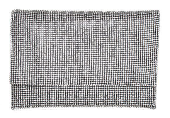 Medium Envelope Crystal Mesh Clutch