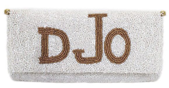 Small Cylinder Monogram Clutch
