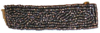 Solid Beaded Narrow Barrette