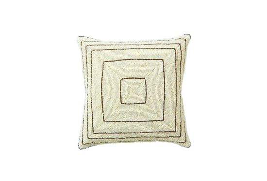 Squares Beaded Pillow