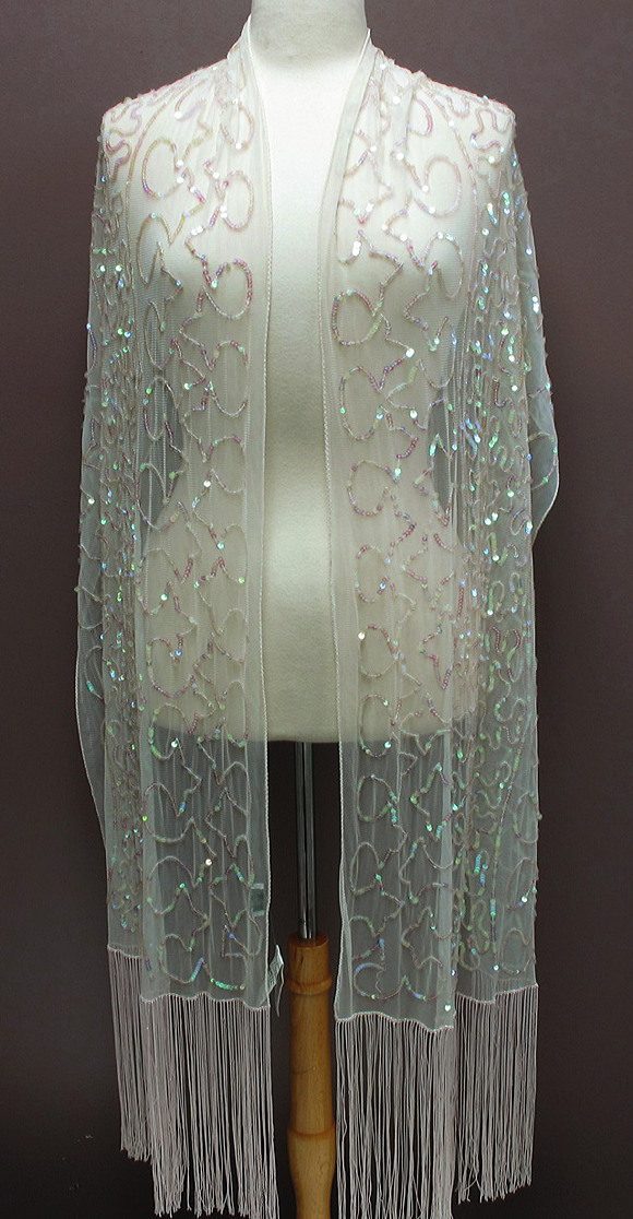 Sequin Swirl Frnge Wrap