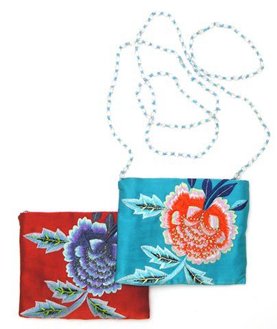 Oriental Flower Pouch
