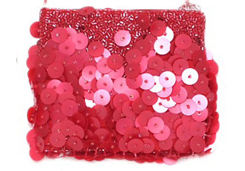 Crossbody Large Round Sequins Pouch