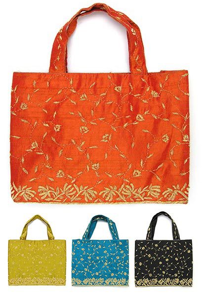 Zardozi Silk Tote - Image 3