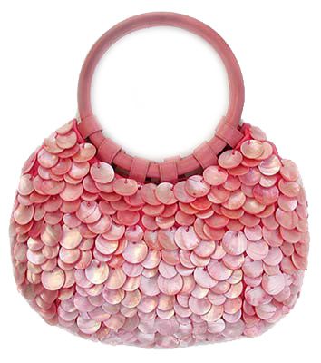 Mother-of-Pearl Round Purse