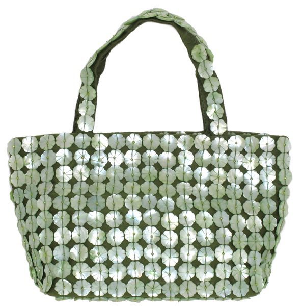 Flower Mother-of-Pearl Small Tote