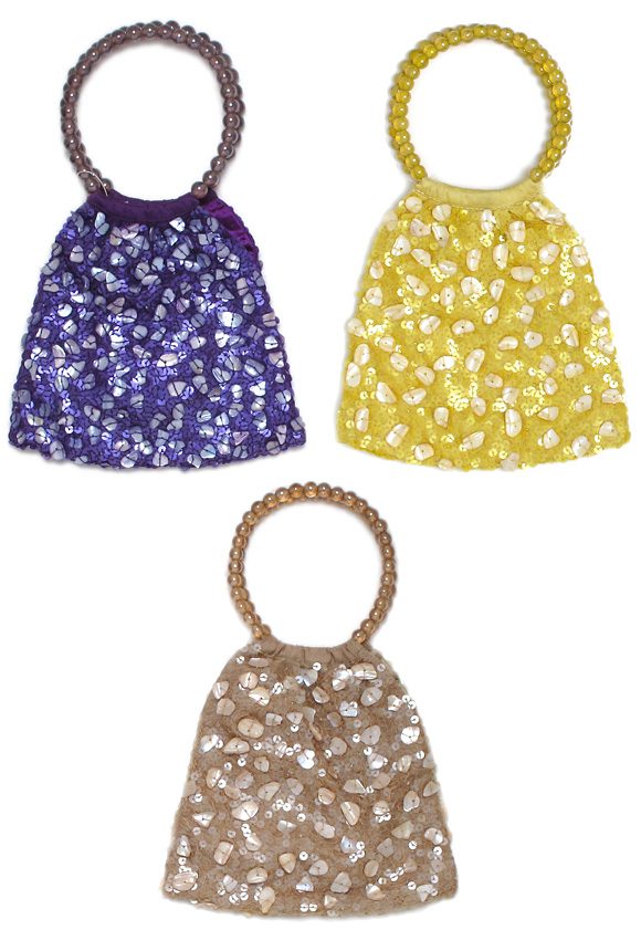 Mother-of-Pearl Sequins Wristlet - Image 2