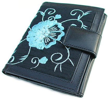 Silk Floral Wallet Purse
