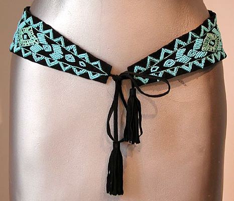 Suede Navajo Wide Belt
