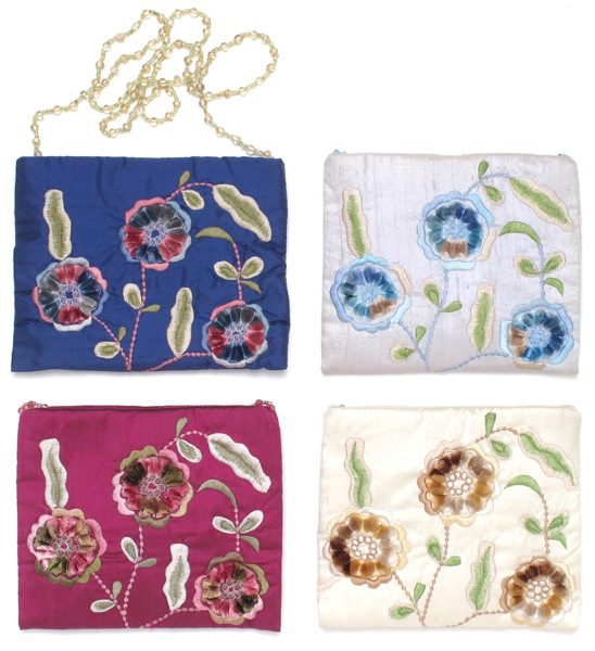 Silk Flowers Pouch - Image 5