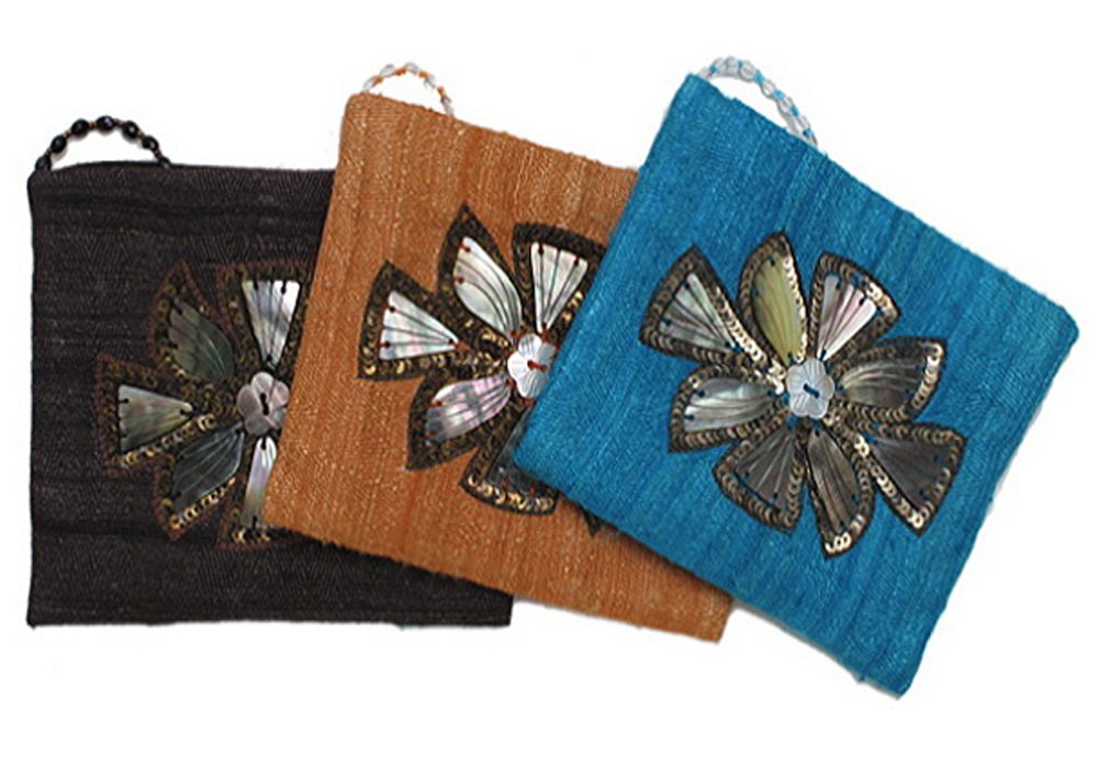Crossbody Mother-of-Pearl Motif Pouch - Image 2