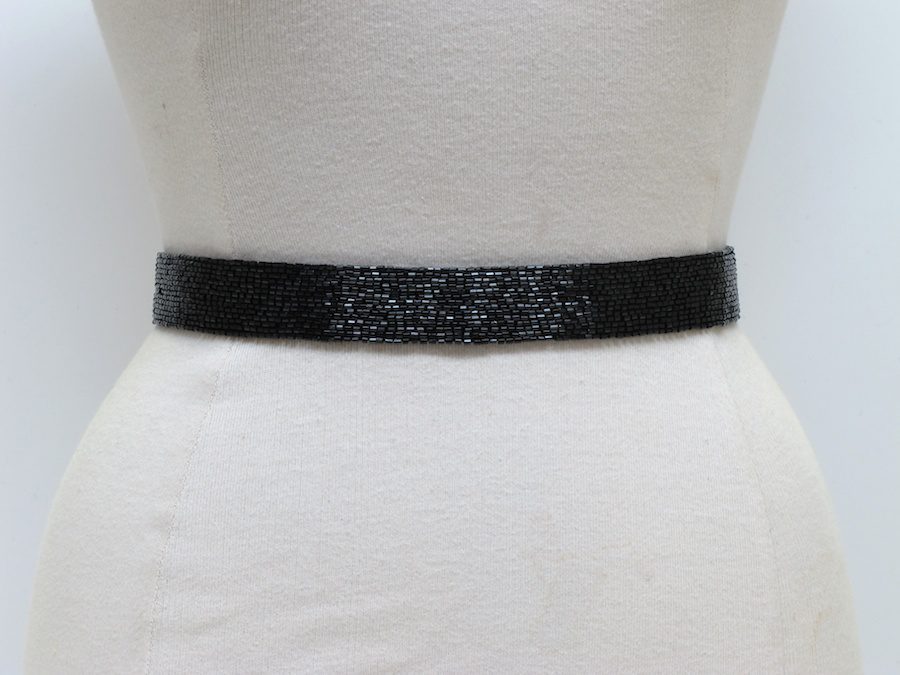 Skinny Beaded Waist Belt